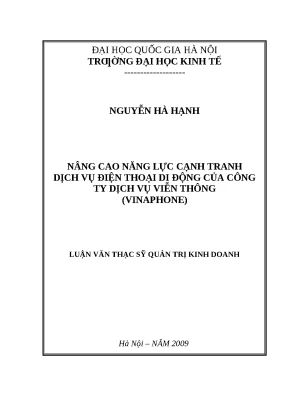 Nâng cao năng lực cạnh tranh dịch vụ điện thoại di động