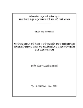 Nhân Tố Ảnh Hưởng Đến Việc Duy Trì Khách Hàng Sử Dụng