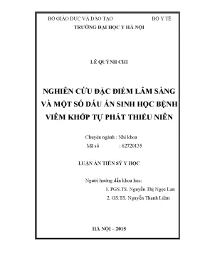 Nghiên cứu đặc điểm lâm sàng và dấu ấn sinh học trong