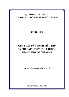 Giải pháp nâng cao tiêu thụ cà phê sạch tại TP.HCM