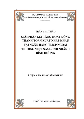 Giải pháp nâng cao hoạt động thanh toán xuất nhập khẩu