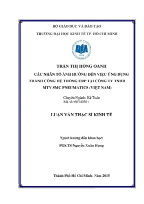 Những Nhân Tố Ảnh Hưởng Đến Ứng Dụng Thành Công Hệ Thống