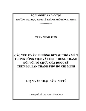 Các yếu tố ảnh hưởng đến sự thỏa mãn và lòng trung thành