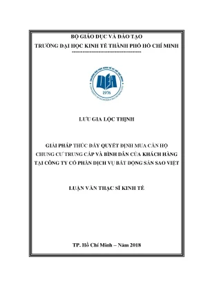 Giải pháp thúc đẩy quyết định mua căn hộ chung cư trung