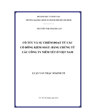 Cổ Tức và Chiếm Đoạt Từ Cổ Đông Kiểm Soát: Bằng Chứng Từ