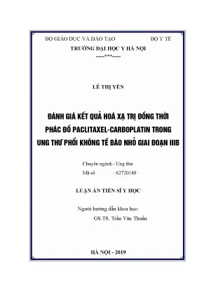 Đánh Giá Hiệu Quả Hóa Xạ Trị Đồng Thời