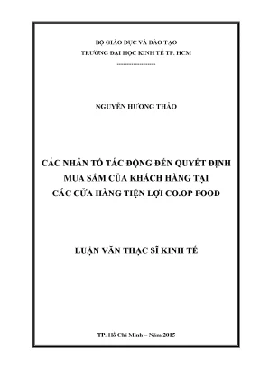Những yếu tố ảnh hưởng đến quyết định mua sắm tại cửa