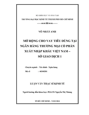Mở Rộng Cho Vay Tiêu Dùng Tại Eximbank: Giải Pháp và