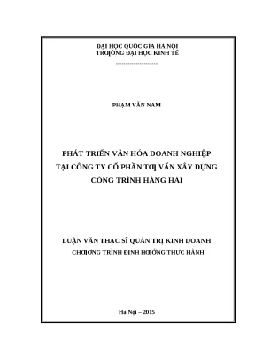 Phát Triển Văn Hóa Doanh Nghiệp Tại Công Ty Tư Vấn Xây