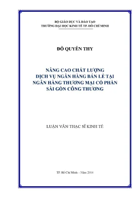 Nâng Cao Chất Lượng Dịch Vụ Ngân Hàng Bán Lẻ Tại Saigonbank