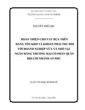 Hoàn thiện cho vay dựa trên hàng tồn kho và khoản phải