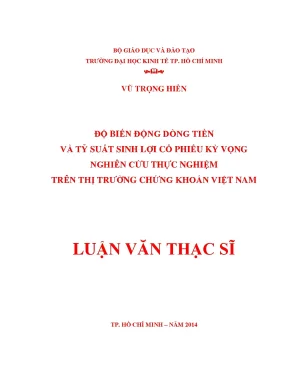 Nghiên cứu độ biến động dòng tiền và tỷ suất sinh lợi cổ