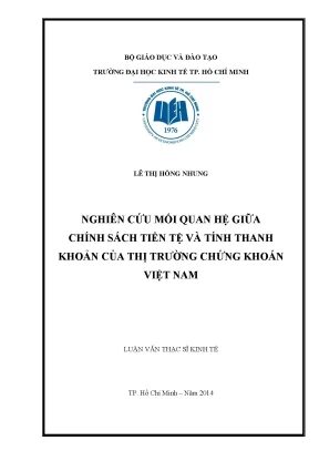 Nghiên cứu mối quan hệ giữa chính sách tiền tệ và tính