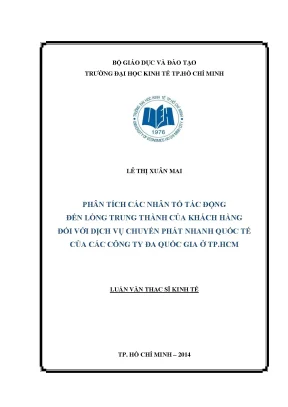 Phân Tích Các Nhân Tố Tác Động Đến Lòng Trung Thành Của