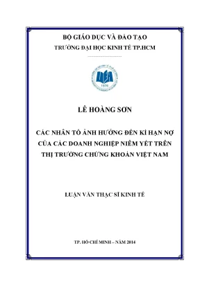 Nhân Tố Ảnh Hưởng Đến Kỳ Hạn Nợ Doanh Nghiệp Niêm Yết