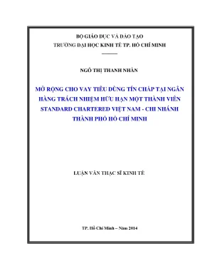 Mở Rộng Cho Vay Tiêu Dùng Tín Chấp Tại Ngân Hàng