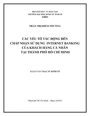 Các yếu tố ảnh hưởng đến việc chấp nhận internet banking