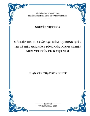 Mối Liên Hệ Giữa Đặc Điểm Hội Đồng Quản Trị và Hiệu Quả