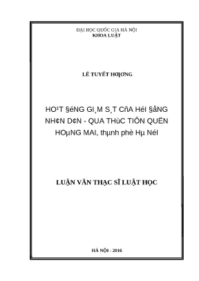 Nâng cao hiệu quả giám sát của Hội đồng nhân dân quận