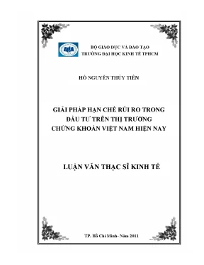 Giải pháp hạn chế rủi ro đầu tư chứng khoán Việt Nam