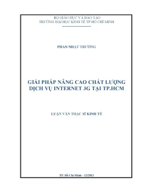 Luận văn: Nâng cao chất lượng dịch vụ Internet 3G TPHCM