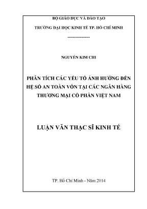 Phân Tích Yếu Tố Ảnh Hưởng Đến Hệ Số An Toàn Vốn Tại