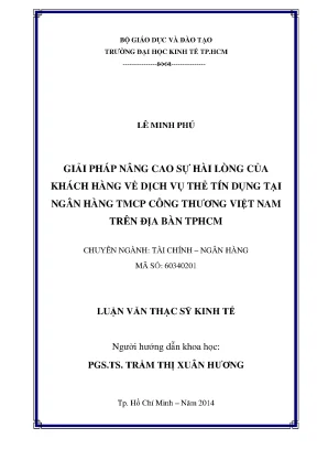 Giải pháp nâng cao sự hài lòng khách hàng dịch vụ thẻ