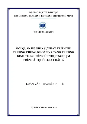 Mối Quan Hệ Giữa Thị Trường Chứng Khoán và Tăng Trưởng