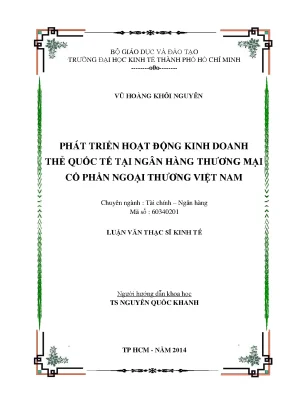 Phát Triển Kinh Doanh Thẻ Quốc Tế Tại Vietcombank
