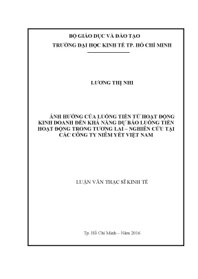 Ảnh Hưởng Của Luồng Tiền Kinh Doanh Đến Dự Báo Luồng