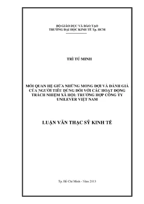 Mối Quan Hệ Giữa Mong Đợi và Đánh Giá của Người Tiêu