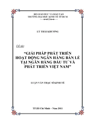 Giải pháp phát triển ngân hàng bán lẻ tại BIDV (Luận văn)