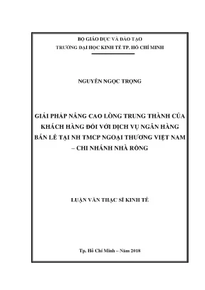 Giải pháp nâng cao lòng trung thành của khách hàng tại