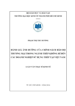 Đánh Giá Ảnh Hưởng Chính Sách Bảo Hộ Thương Mại Đến