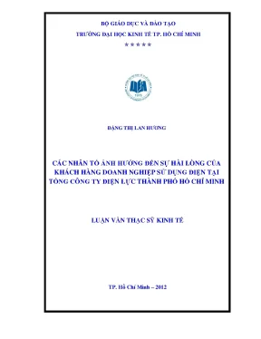 Các yếu tố ảnh hưởng đến sự hài lòng của khách hàng