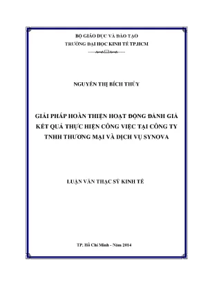 Giải pháp nâng cao hiệu quả đánh giá công việc tại công