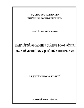 Giải pháp huy động vốn tại Ngân hàng Phương Nam (Luận văn)