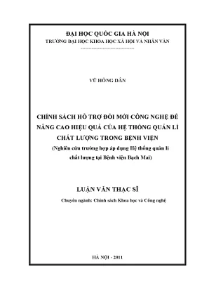 Chính sách hỗ trợ đổi mới công nghệ nâng cao hiệu quả