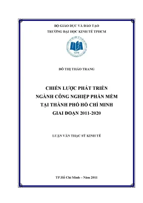 Chiến Lược Phát Triển Ngành Công Nghiệp Phần Mềm Tại