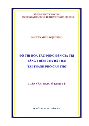 Tác động của đô thị hóa đến giá trị đất đai tại Cần Thơ