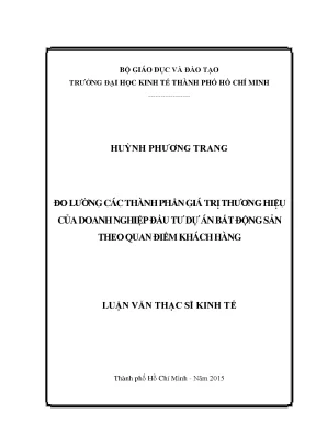 Đo Lường Giá Trị Thương Hiệu Doanh Nghiệp Bất Động Sản