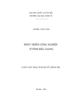 Phát Triển Công Nghiệp Tỉnh Bắc Giang: Thực Trạng và