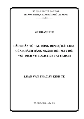 Nhân Tố Tác Động Đến Sự Hài Lòng Của Khách Hàng Ngành