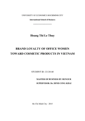 Nghiên cứu sự trung thành của phụ nữ văn phòng với sản 