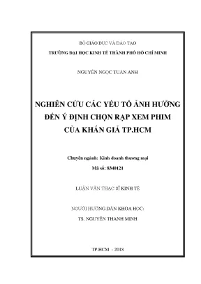 Nghiên cứu yếu tố ảnh hưởng đến lựa chọn rạp phim của