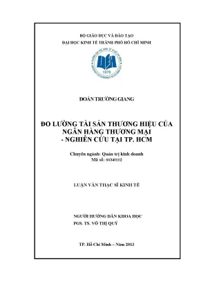 Đo Lường Tài Sản Thương Hiệu Ngân Hàng Thương Mại Tại