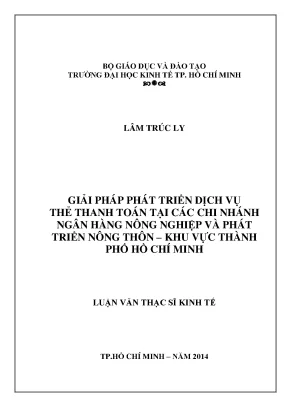 Giải pháp phát triển dịch vụ thẻ thanh toán tại ngân