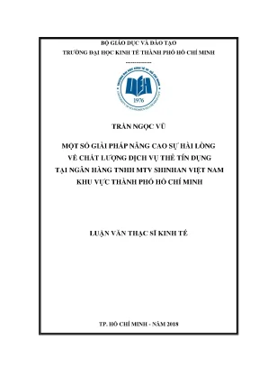 Giải pháp nâng cao sự hài lòng về dịch vụ thẻ tín dụng
