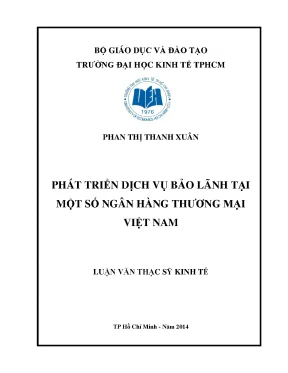 Phát Triển Dịch Vụ Bảo Lãnh Ngân Hàng Thương Mại Tại