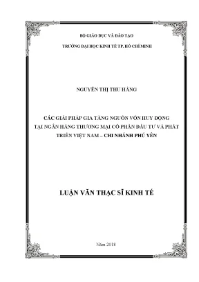 Giải pháp gia tăng nguồn vốn huy động tại ngân hàng